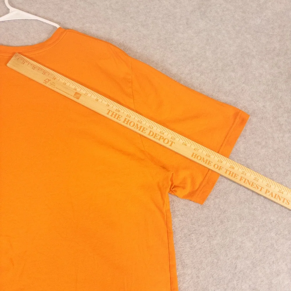 Nike Mens Not Running Sucks Graphic T-Shirt Orange XXL Regular Fit Short Sleeve